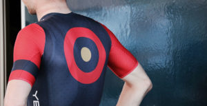 Image shows a man with a target on his back representing Adssets through on one advertising trend for 2021, contextual personalization.
