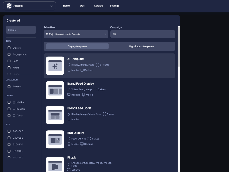 Adssets Studio – build ads across formats